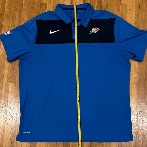 *last chance* Oklahoma City Thunder | Men. Nike Blue and Black Men's Polo Shirt - Picture 7 of 16